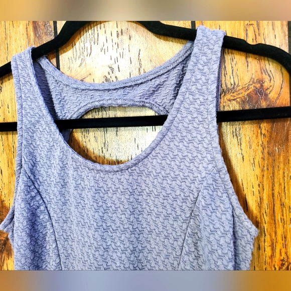 KIRRA Vintage Retro Gray Peplum Top back Keyhole Size Small - Picture 3 of 6